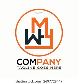Gráfico de logotipo de mayo de círculo naranja