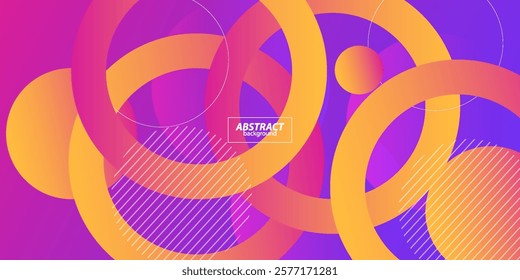 Orange circle pattern 3D background pattern with soft pastel color design. Abstract template and modern style texture background. Vector illustration eps10