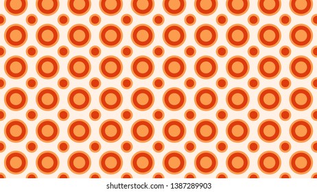 Orange Circle Pattern Background Vector