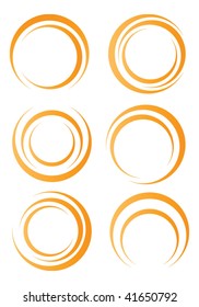 Orange Circle Shapes