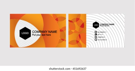 Orange Circle simply business card