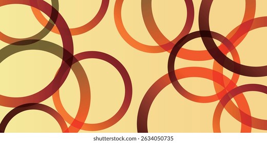 orange circle technology pattern background