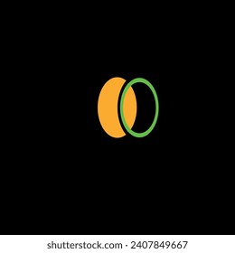 círculo naranja bajo círculo verde