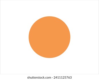 Orange circle with white background