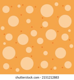 Orange Circles Seamless Pattern Design