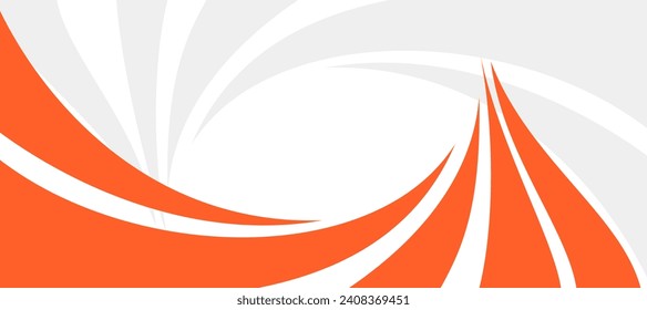 orange circular flow banner brochure flyer design background