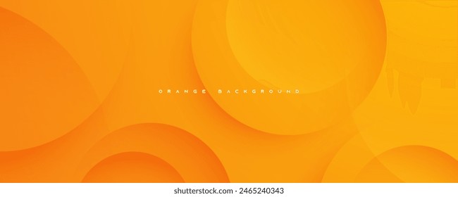 Vector de diseño dinámico de fondo abstracto de forma circular naranja