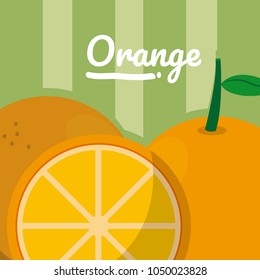 Orange citric cartoon