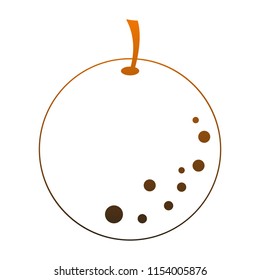 Orange citric fruit orange lines