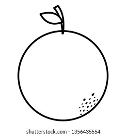 orange citrus fresh fruit icon
