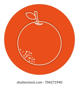 orange citrus fruit icon