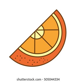 orange citrus fruit isolated icon vector illustration design