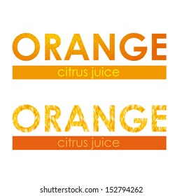 orange citrus fruit  over white background vector illustration 