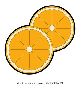 orange citrus fruit slice