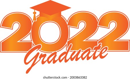 Orange Class of 2022 Graduate Graphic