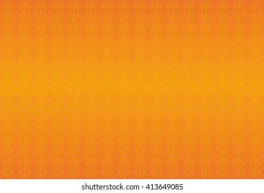 Orange classic background with swirls. Gold elements.