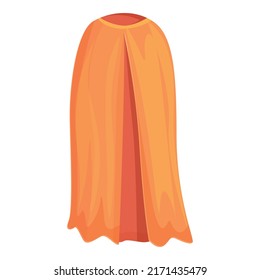 Orange Cloak Icon Cartoon Vector Super Stock Vector (Royalty Free ...