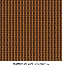 Orange cloth fabric with crossed black stripes. Retro textile design. Checked pattern. Abstract vector.