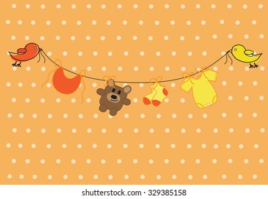 Orange Clothes Line