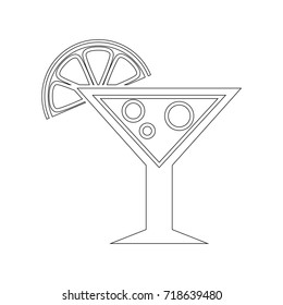 orange cocktail icon