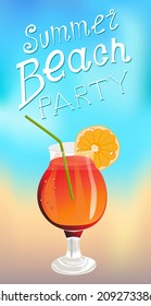 Orange cocktail - Illustration