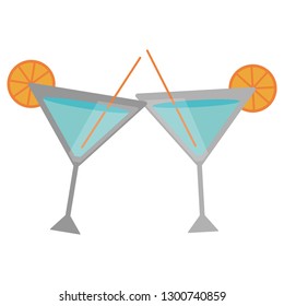 orange cocktail with straw