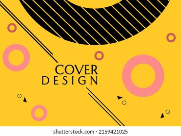 diseño de fondo abstracto de color naranja con elementos de geometría de círculo. utilizado para banner, afiche, diseño de sitio web
