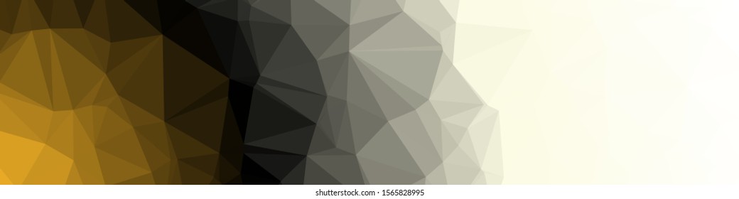 Orange Color Abstract trianglify Generative Art background illustration