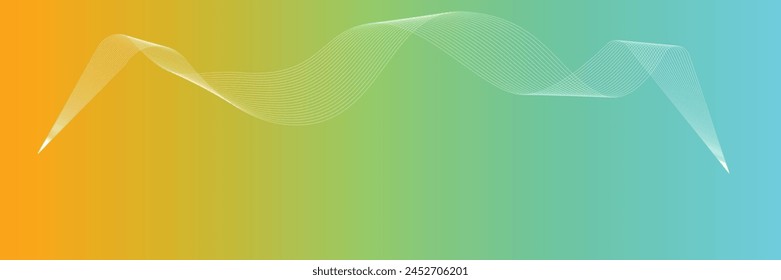 Color anaranjado y gradiente de color Aqua con arte de línea suave Fondo en blanco para la exhibición del producto, fondo de publicidad del producto, fondo de lujo-3d, fondo moderno-abstracto, producto 3d.