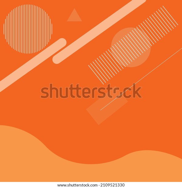 Orange Color Banner Background Design Stock Vector (Royalty Free ...