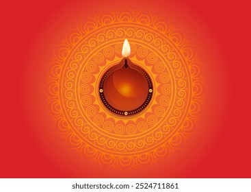 Orange color based portrait banner for Indian festival of lights called Diwali, it can be used in social media, greeting card etc. All Indian says "Happy Diwali" to each other on this occasion. 