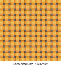 orange color basket weave texture. Vector.