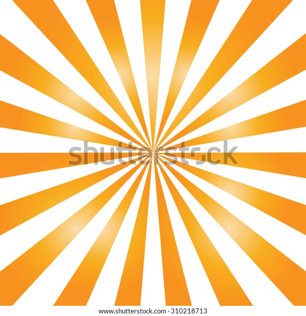 Orange Color Burst Background Sun Rays: vector de stock (libre de ...