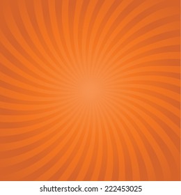 orange color burst background. Vector illustration