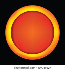 orange color circle abstract and background