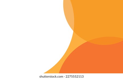 Color naranja de los círculos de fondo con una capa superpuesta. Para papel pintado, portada, banner, afiche, cartel y presentación. Fondo abstracto para tarjeta de visita y plantilla de volante, ilustración vectorial 