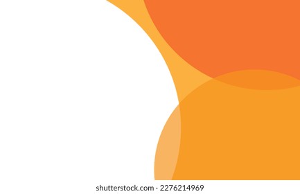 Color naranja de los círculos de fondo con una capa superpuesta. Para papel pintado, portada, banner, afiche, cartel y presentación. Fondo abstracto para tarjeta de visita y plantilla de volante, ilustración vectorial 