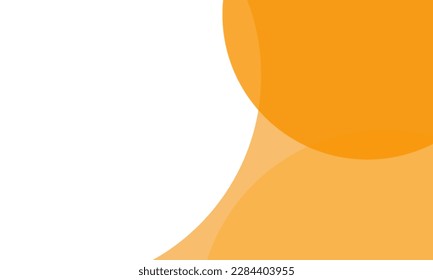 Color naranja de los círculos de fondo con una capa superpuesta. Para papel pintado, portada, banner, afiche, cartel y presentación. Fondo abstracto para tarjeta de visita y plantilla de volante, ilustración vectorial 