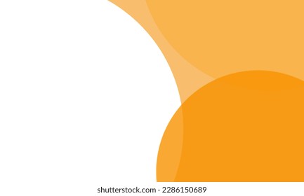 Color naranja de los círculos de fondo con una capa superpuesta. Para papel pintado, portada, banner, afiche, cartel y presentación. Fondo abstracto para tarjeta de visita y plantilla de volante, ilustración vectorial 
