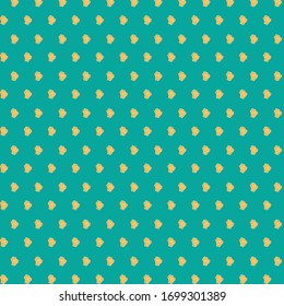 orange color floral patterns on green background vector