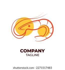 orange color food theme premium logo design