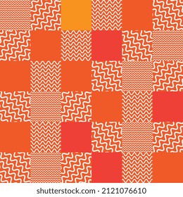 Orange color Geometrical texture design backgroun and Flat geometric covers style used for wallpaper, pattern, and  design