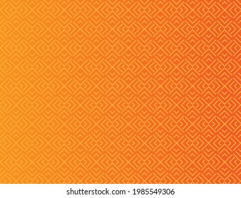 Orange color gradient background with regular random stripes pattern