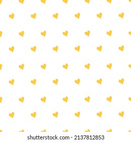 orange color heart patterns on white background, vector