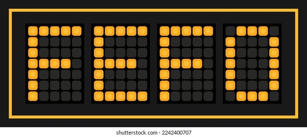 Orange color led banner in word FEFO (Abbreviation of first expired first out) on black background