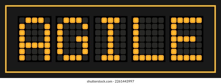 Orange color led banner in word agile on black background