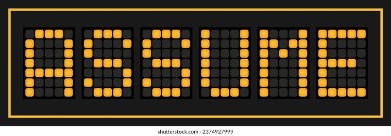 Orange color led banner in word assume on black background