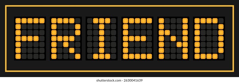 Orange color led banner in word friend on black background