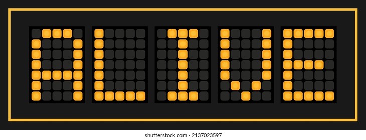 Orange color led in word alive on black background