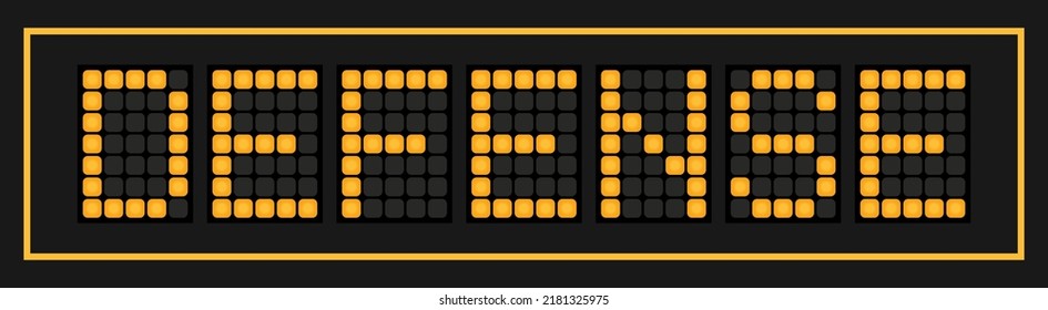 Orange color led in word defense on black background